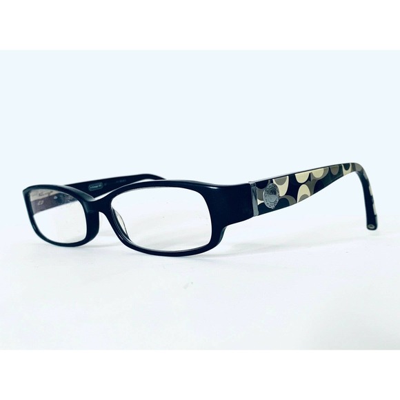 Coach Black Rectangular Frame Glasses - Picture 1 of 12